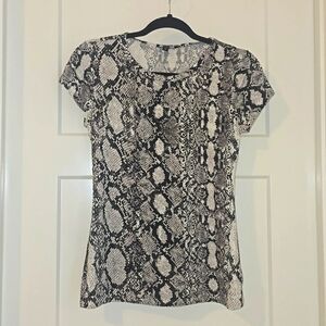 EXPRESS Snake Print Tee Size M